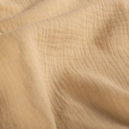 Fairtrade Bio Baumwollmusselin Kamel (GOTS)