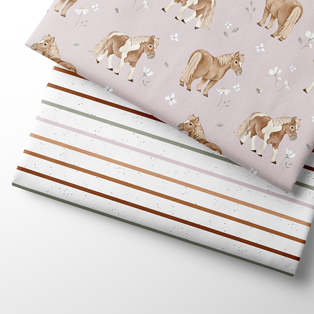 Fairtrade Biojersey kleine Ponies (GOTS)