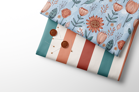 Fairtrade Biojersey Flower Art Kombi (GOTS)