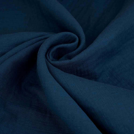 Fairtrade Bio Baumwollmusselin water by night (GOTS)