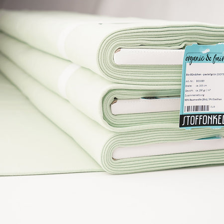 Polsini biologici Fairtrade UNI Pastel Green