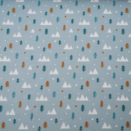 Fairtrade Biojersey Winterwald Blue