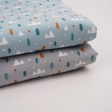 Fairtrade Biojersey Winterwald Gray