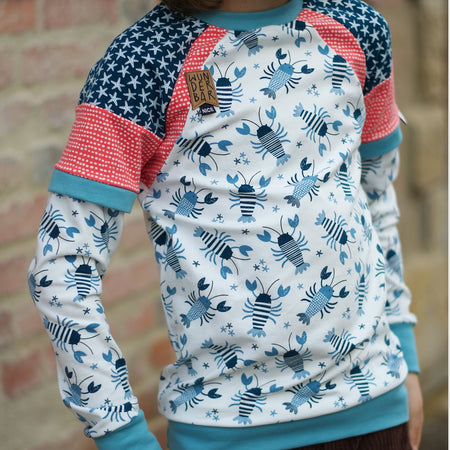 Fairtrade Biojersey Lobster Blau