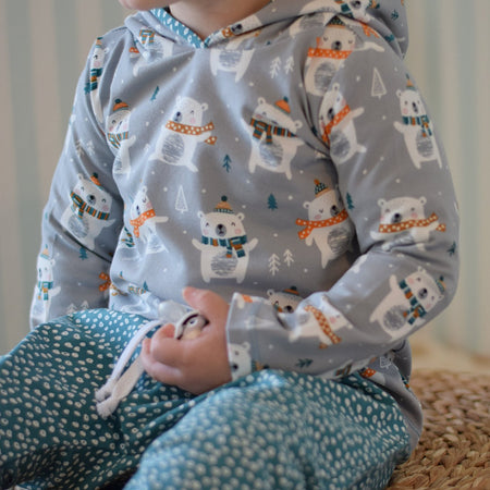 Fairtrade Biojersey Bärchenwald Blue