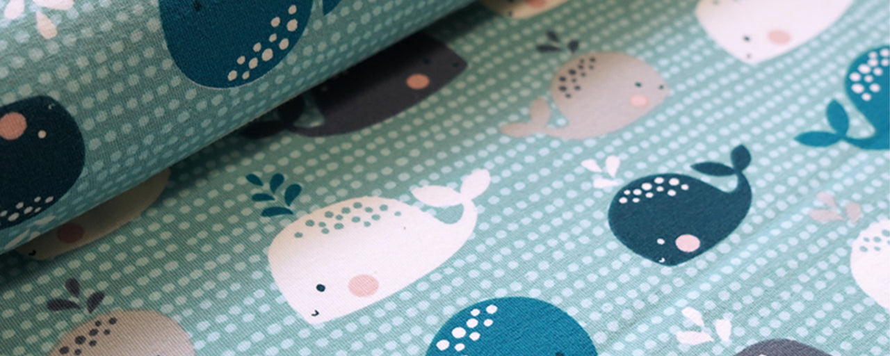 Biojersey mit Walfischen