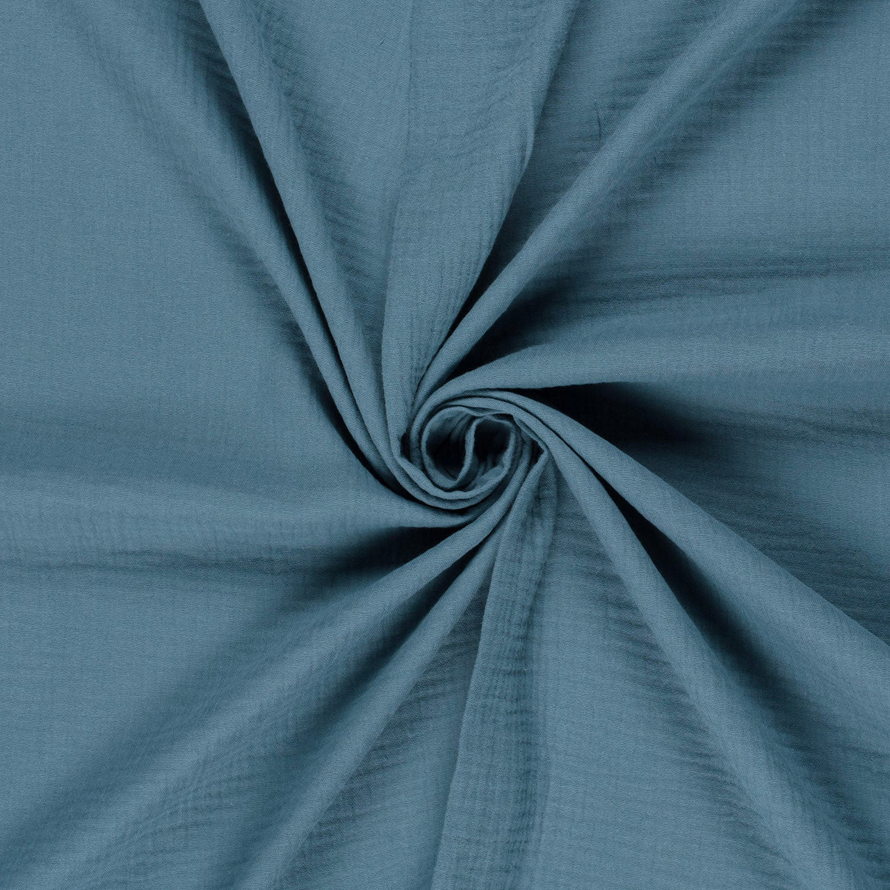 Fairtrade Bio Baumwollmusselin Indigoblau (GOTS)