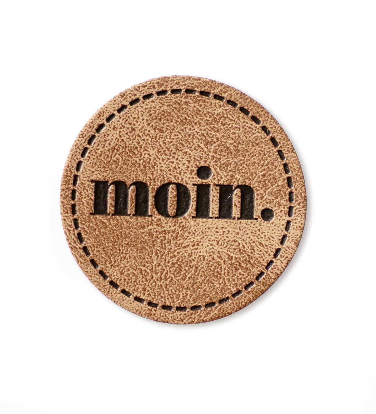 Kunstlederlabel - moin *iron-on*
