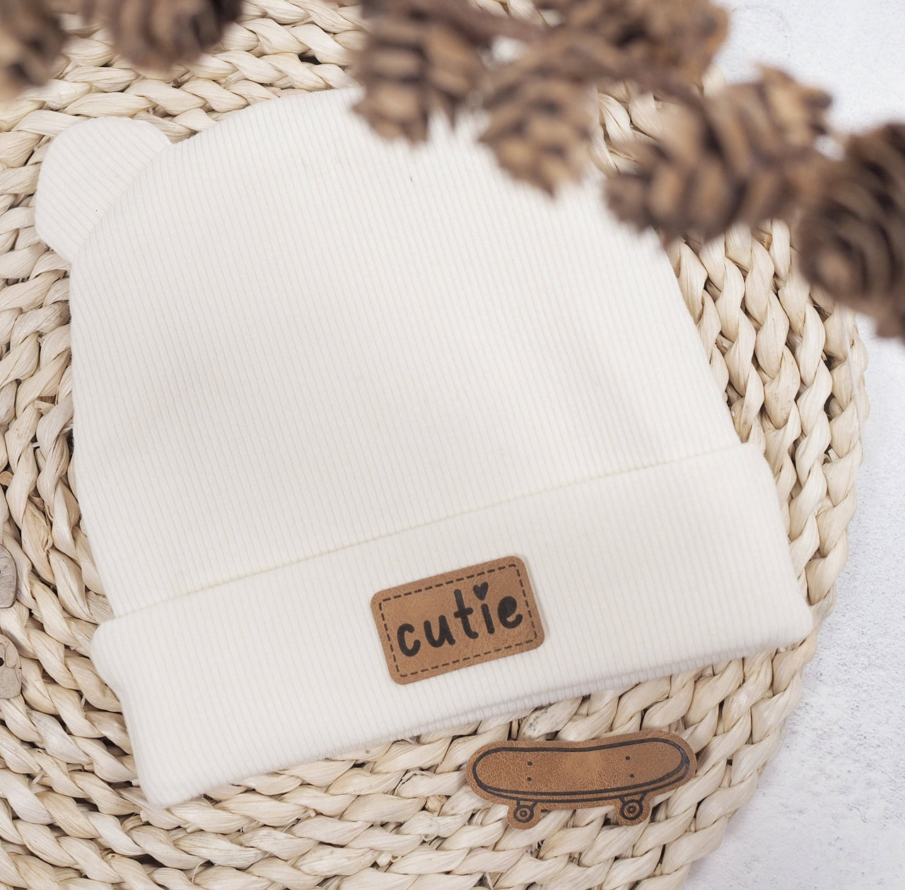 Kunstlederlabel - skateboard *iron-on*