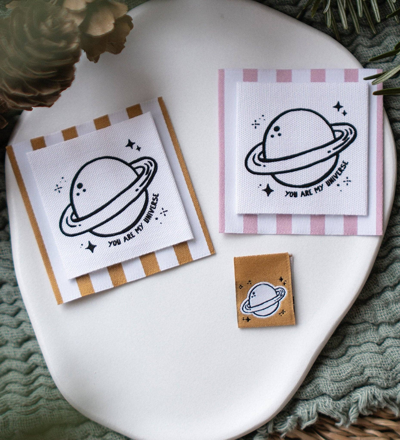 Klapp-Weblabel - You are my Universe *Rosa*