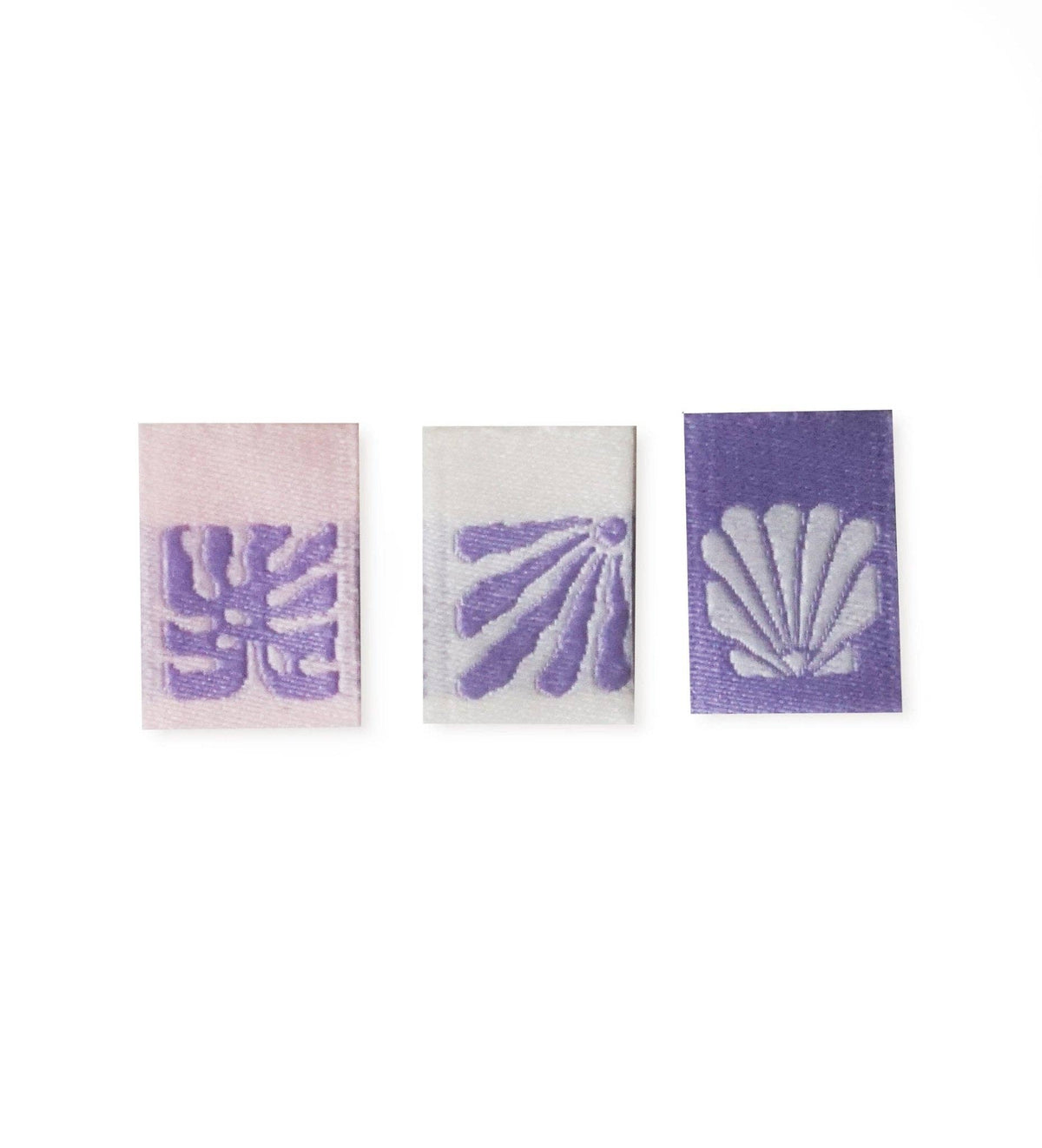 Mini-Klapp-Weblabel *muscheln* - 3er-Set