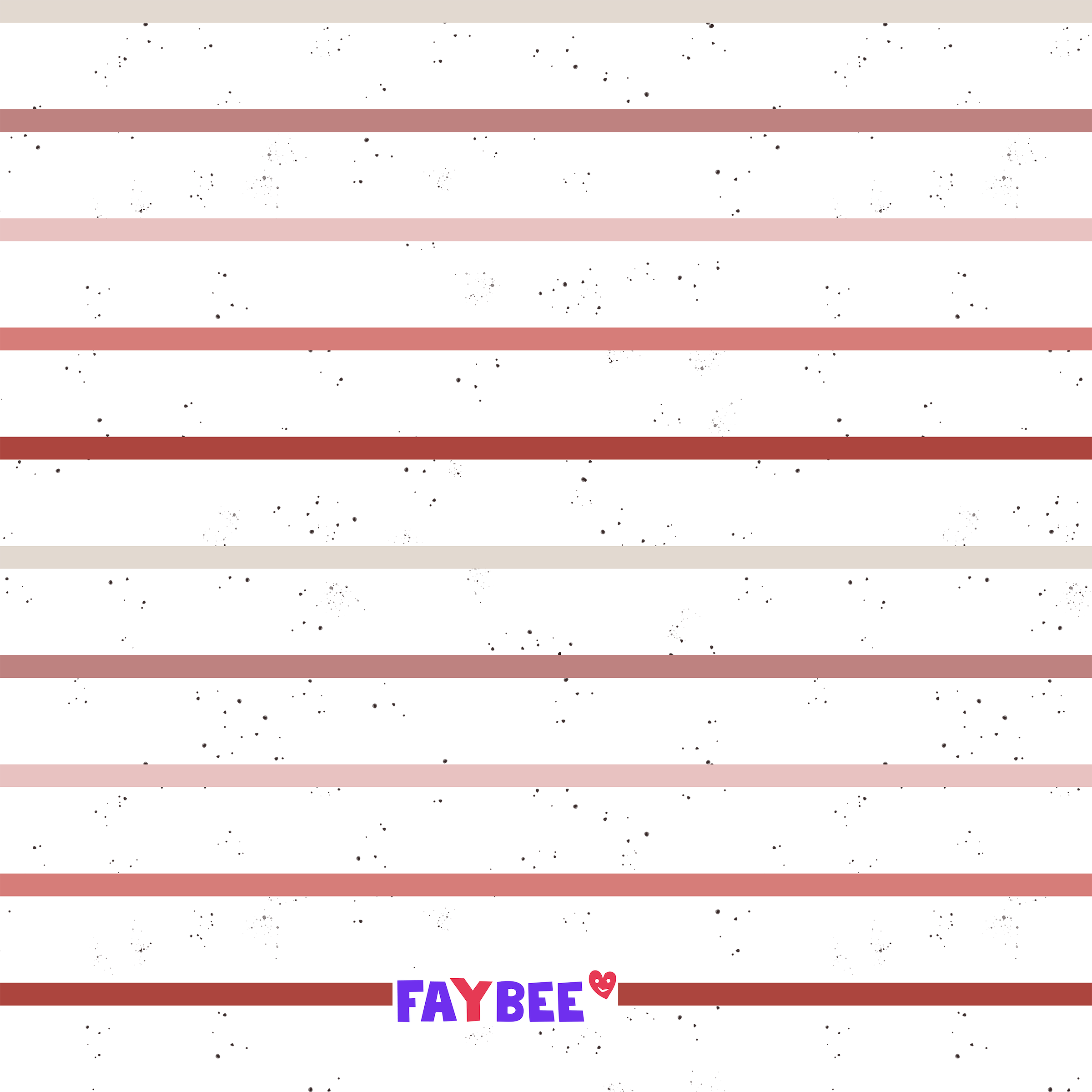 Fairtrade Biojersey Flamingo beige Kombi (GOTS)