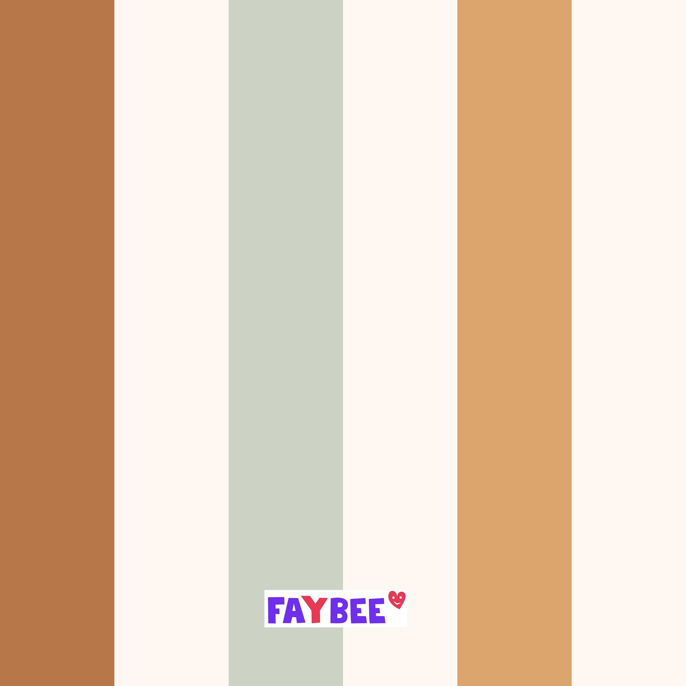 Fairtrade Bio French Terry Vertikale Streifen grün-cognac (GOTS)