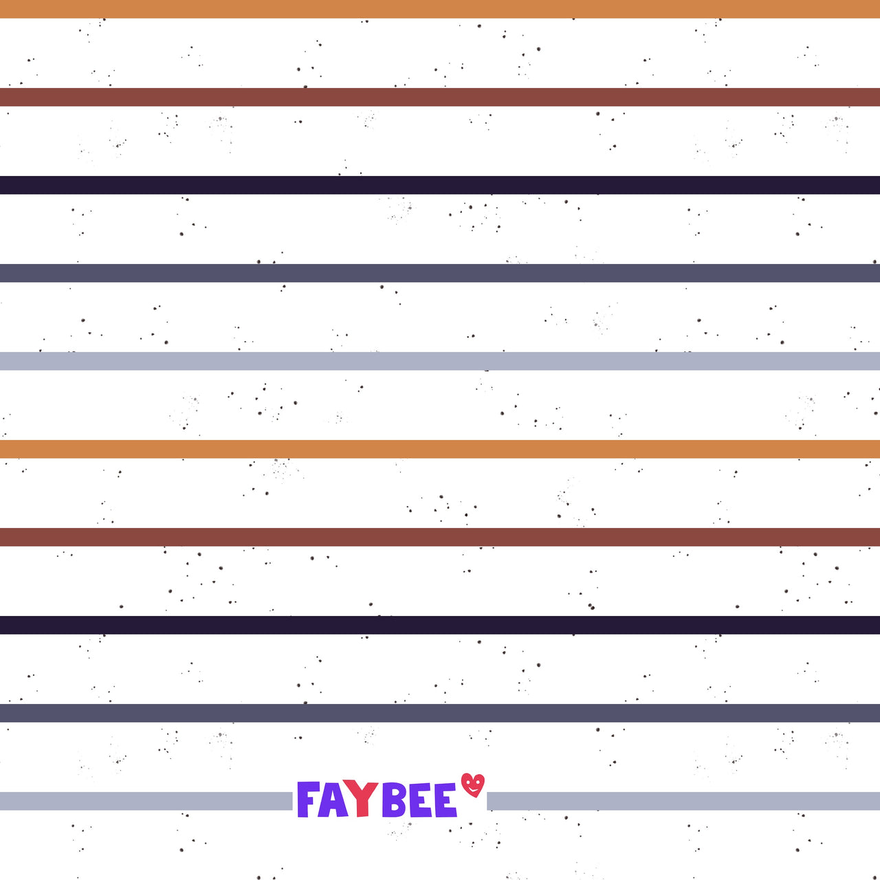 Reststück 27cm - Fairtrade Biojersey Autumn Stripes (GOTS)