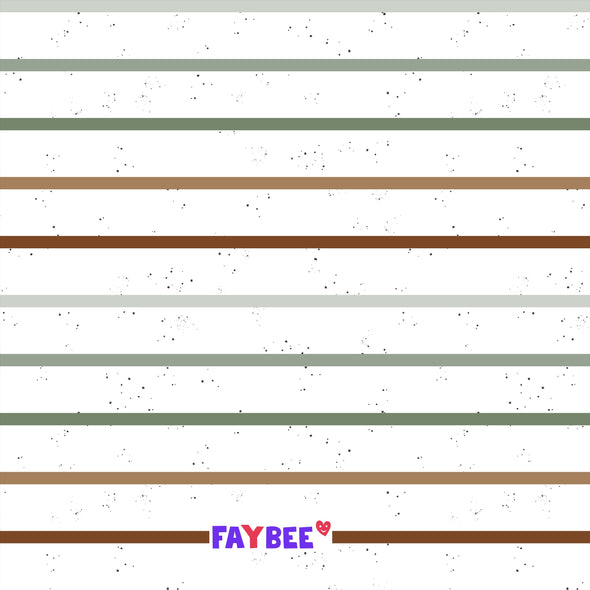 Fairtrade Biojersey Streifen grün-braun