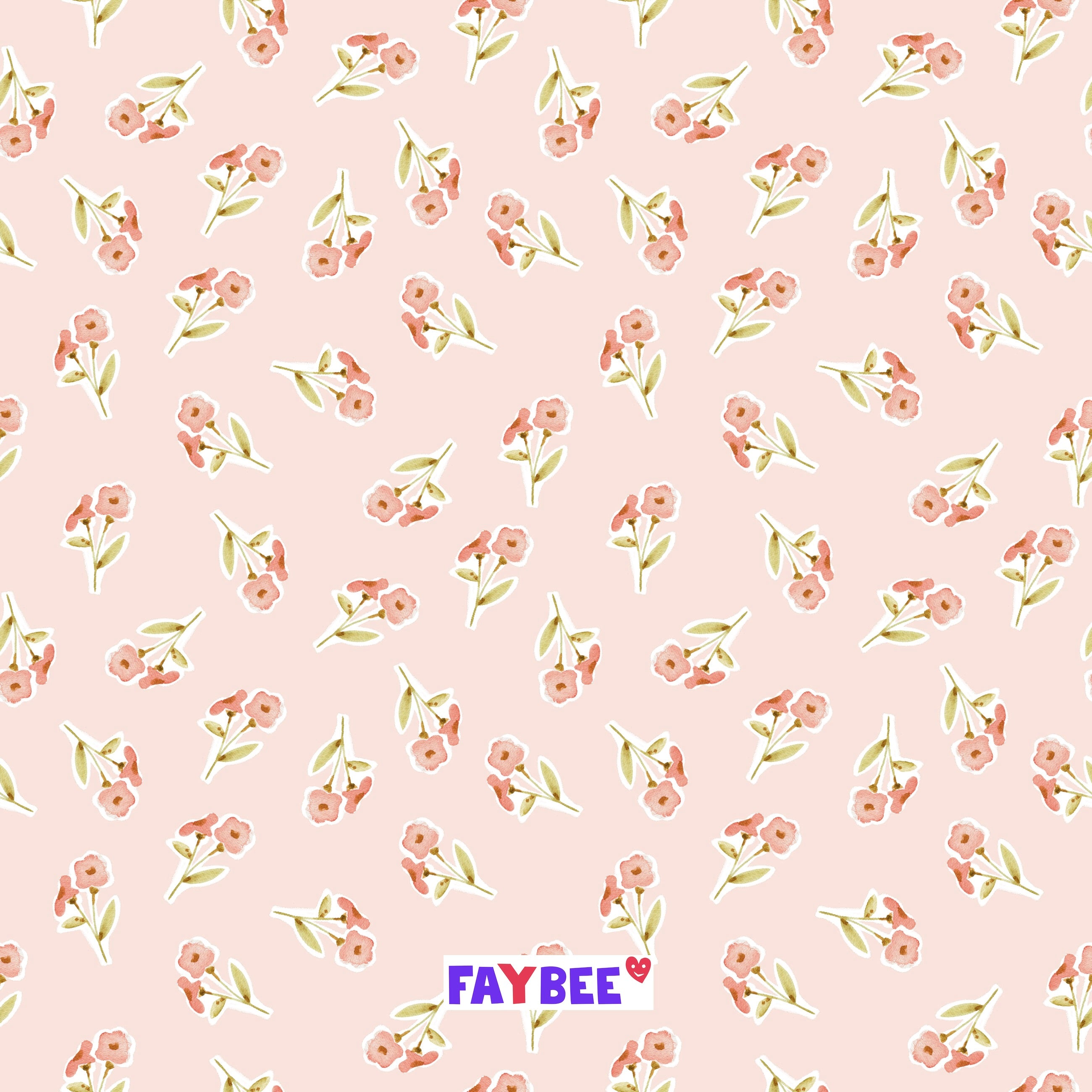 Fairtrade Biojersey Sweetpea Blumen