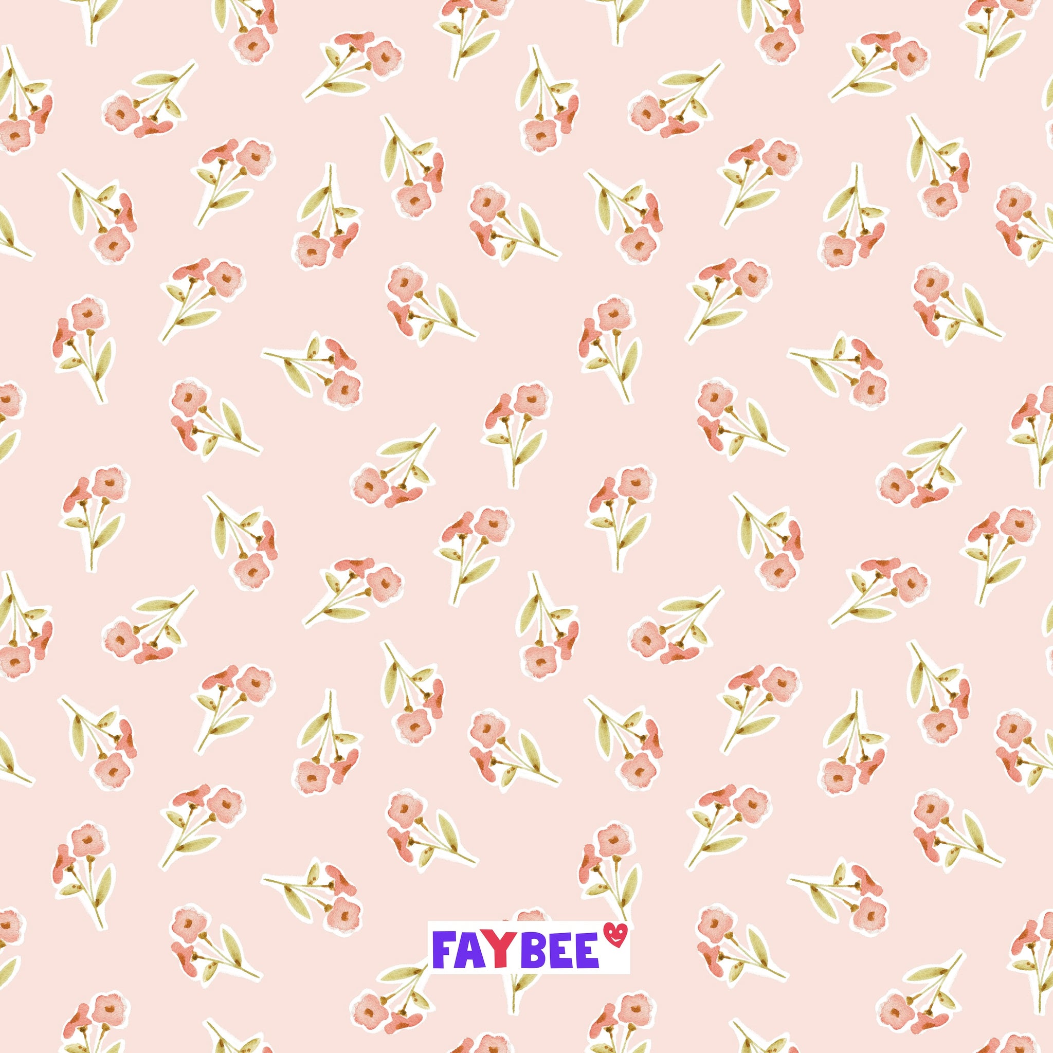 Fairtrade Biojersey Sweetpea Blumen