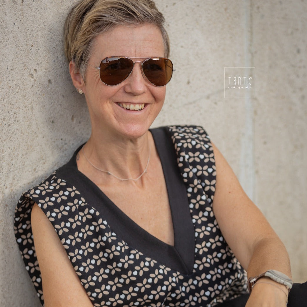 Sweat-shirt bio équitable Cœur Feuille Sable (GOTS)