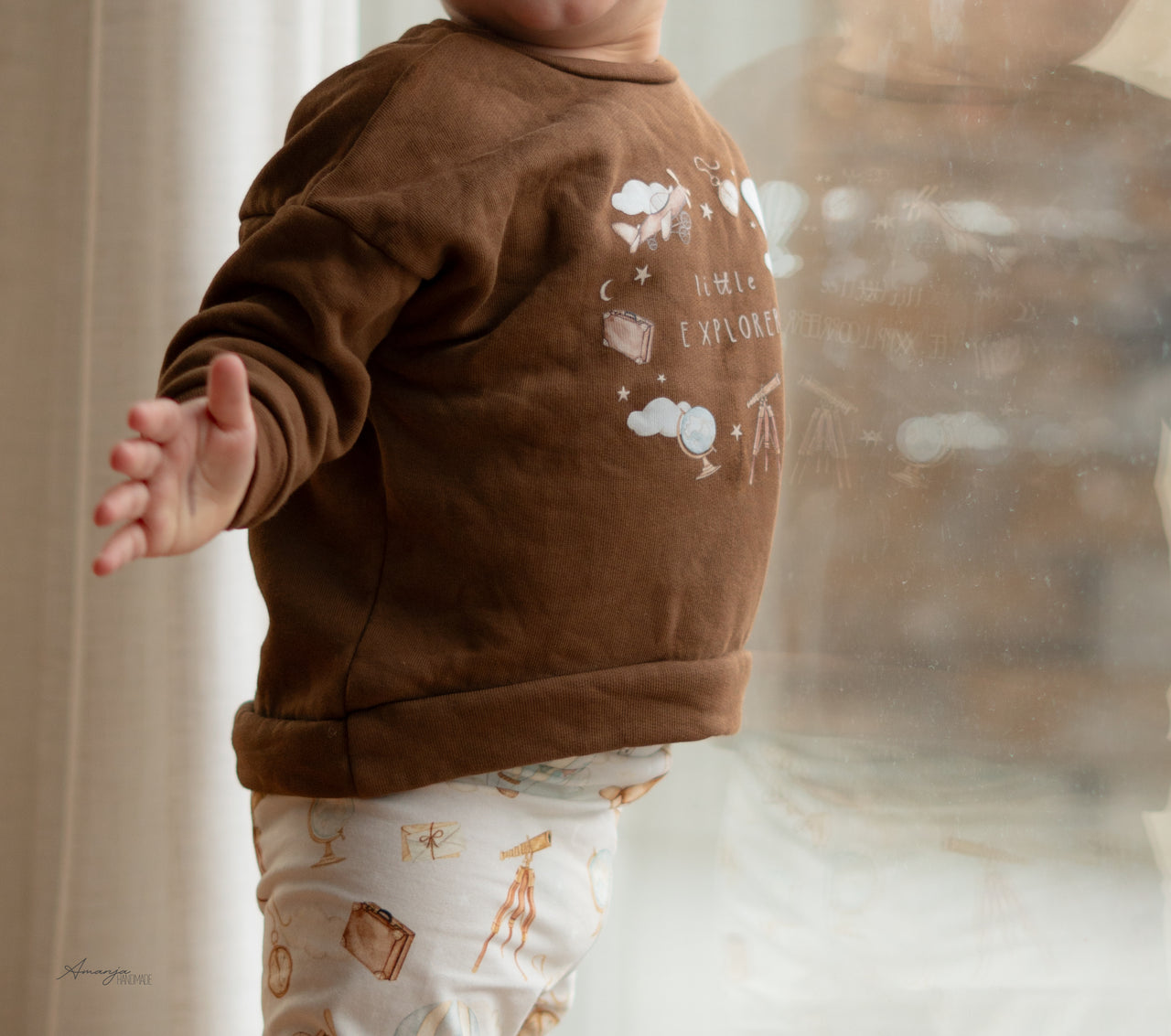 Felpa softsweat biologica Fairtrade marrone fulvo (GOTS)