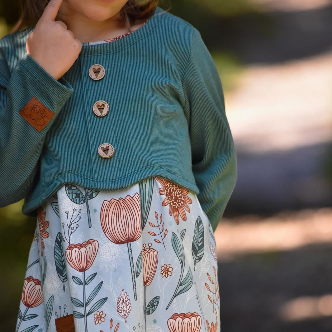 Tessuto jacquard biologico a coste verde polvere del commercio equo e solidale (GOTS)