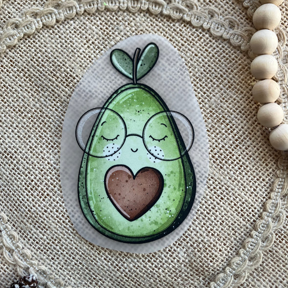 Bügelbild Avocado gross