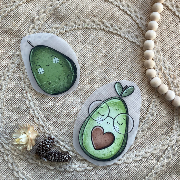 Bügelbild Avocado klein