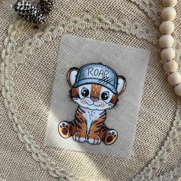 Bügelbild Kleiner Tigerfreund