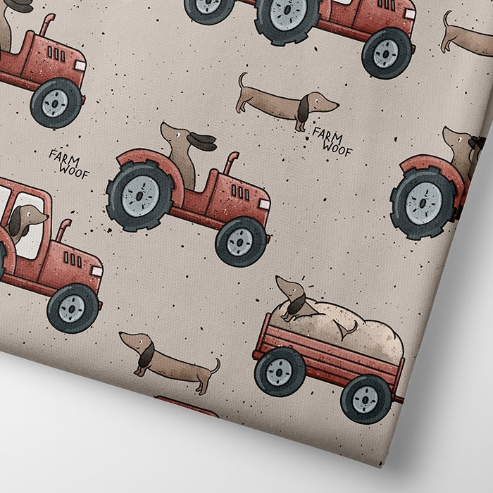 VORBESTELLUNG: Fairtrade Biojersey Bauer Dackel (GOTS)