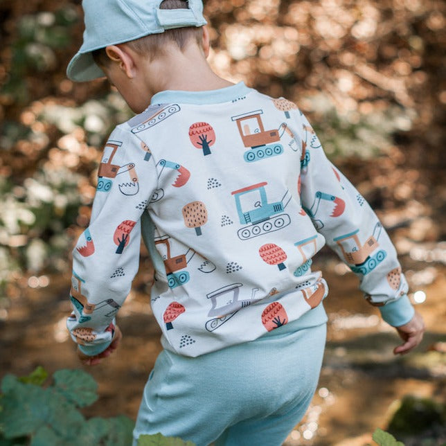 Excavatrice en jersey bio Fairtrade « Je te creuse » (GOTS)