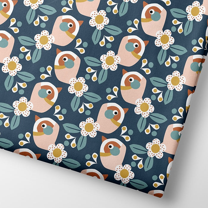 VORBESTELLUNG: Fairtrade Biojersey Paradiesvogel blau (GOTS)