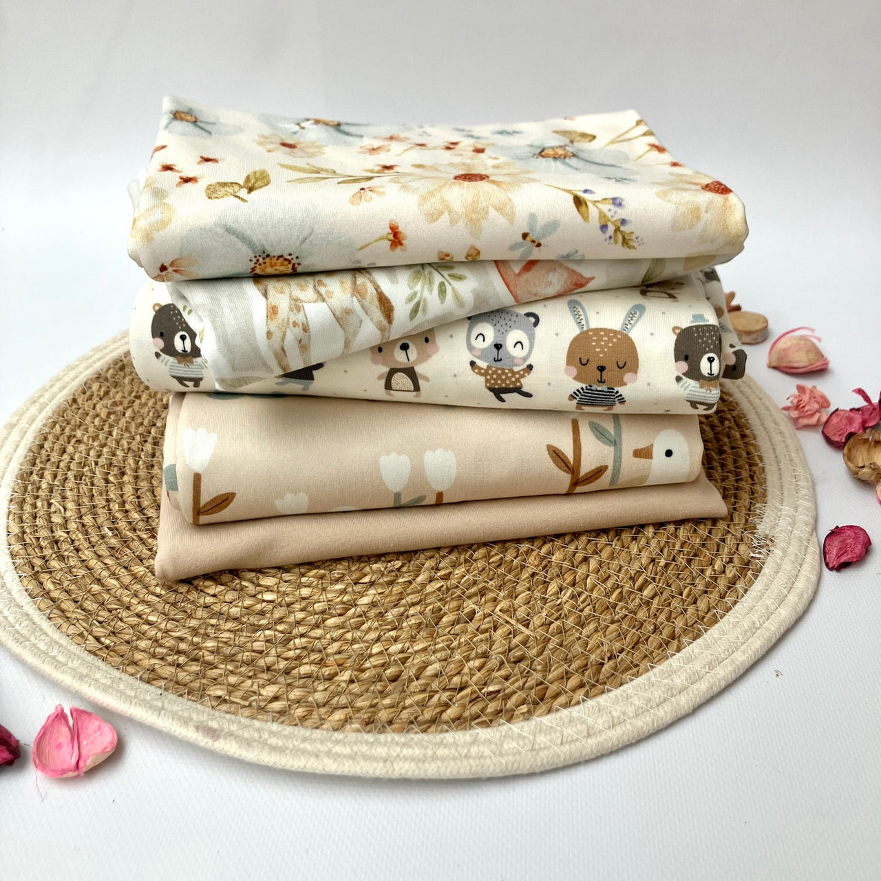 Restepaket Bio Jersey "Helle Farben"