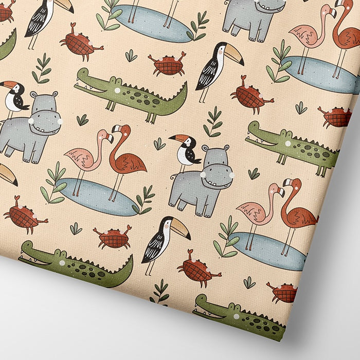 VORBESTELLUNG: Fairtrade Biojersey Tierische Freunde (GOTS)