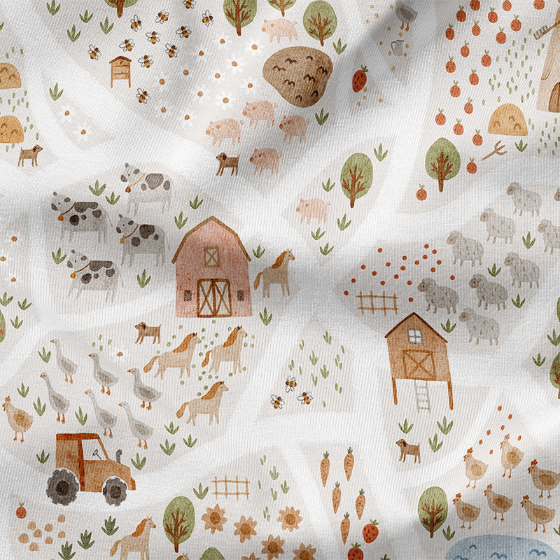 Vie à la ferme bio Fairtrade Jersey (GOTS)