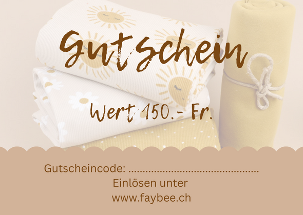 Geschenkgutschein 150.- Fr.