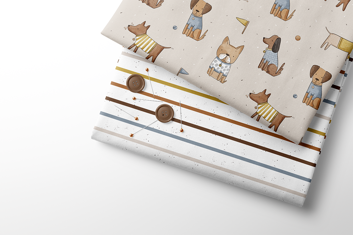 RESERVATION: Fairtrade Bio French Terry Hundefreunde (GOTS)