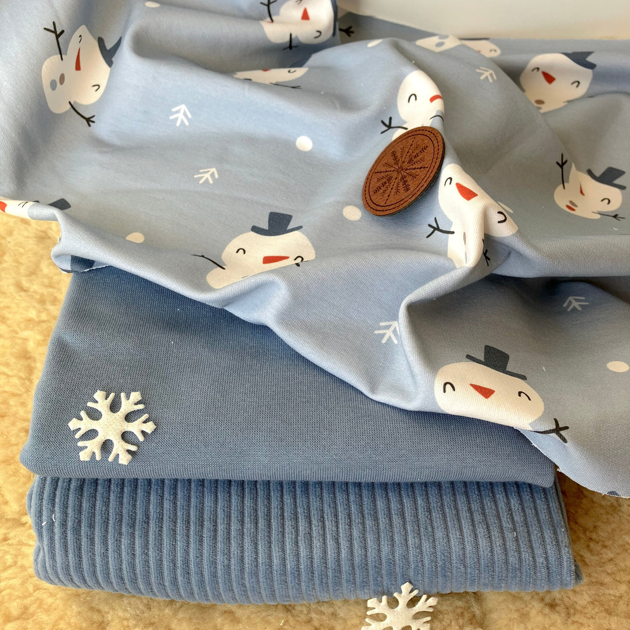 Pièce restante 48 cm - Cordnicky bio équitable lavé à la pierre (GOTS)