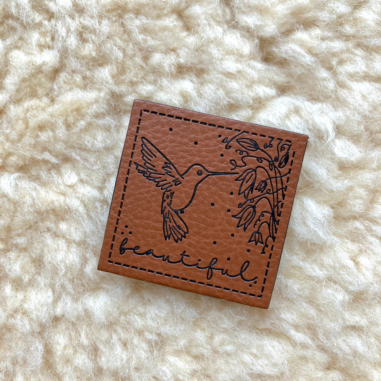 etichetta in similpelle "Kolibri"