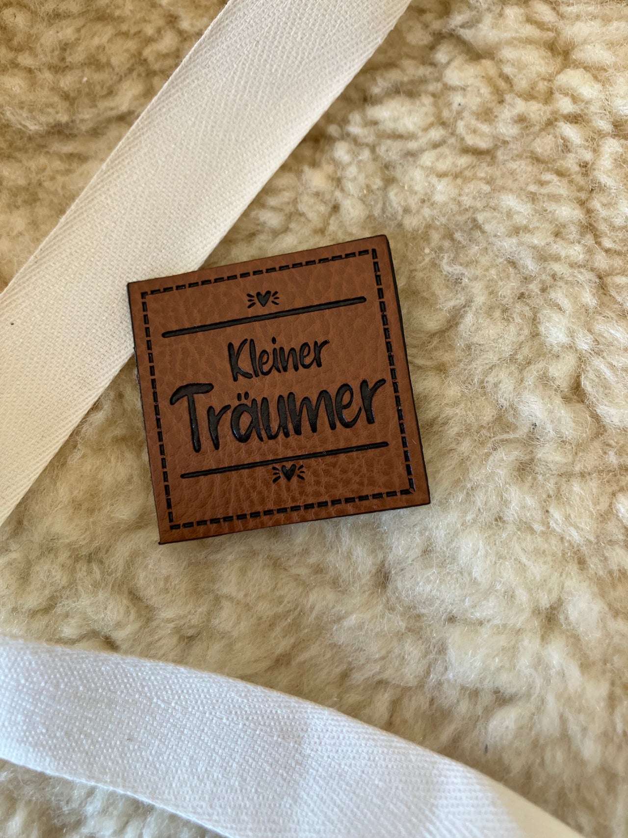 Kunstlederlabel "kleiner Träumer"