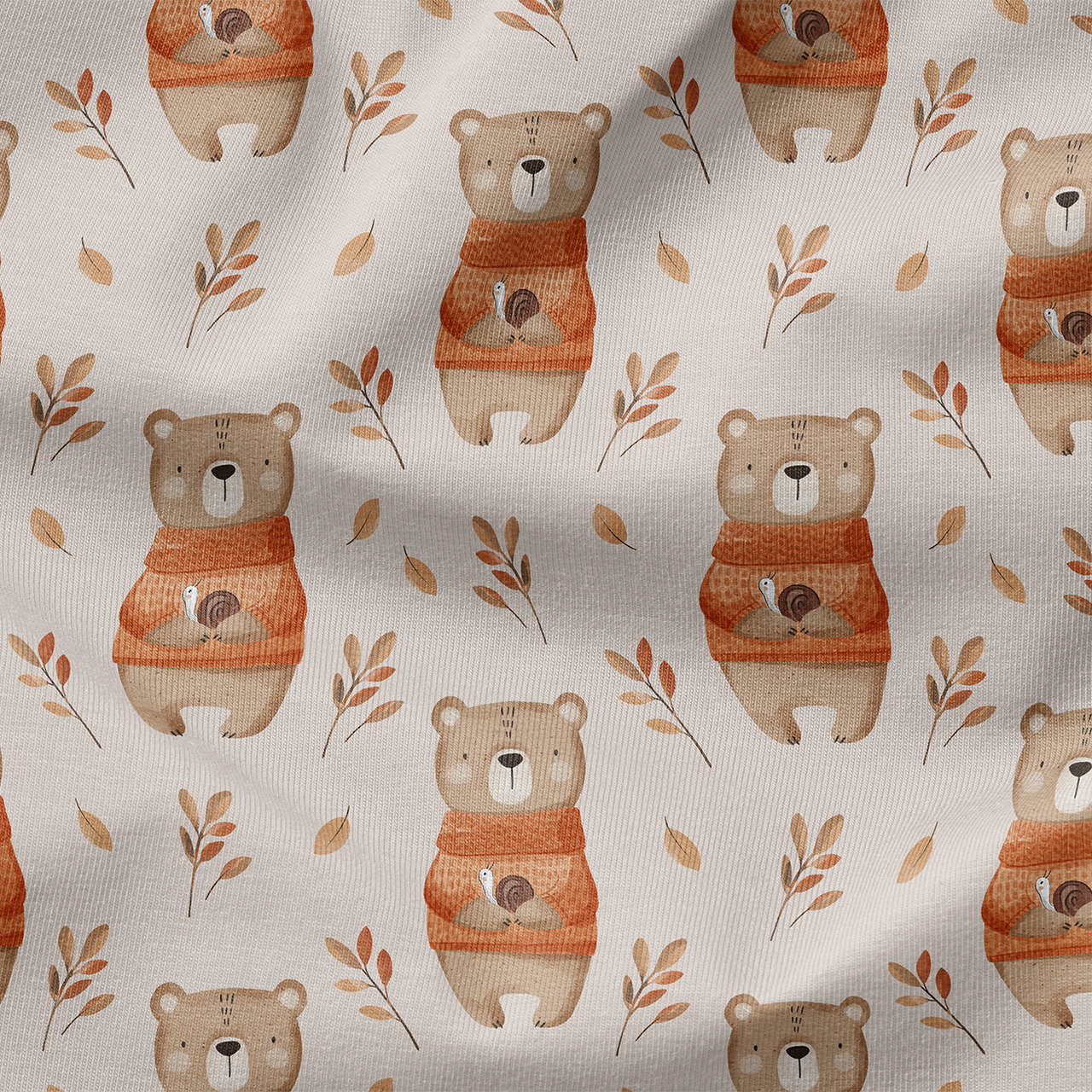 Ours en jersey bio Fairtrade d'automne (GOTS)