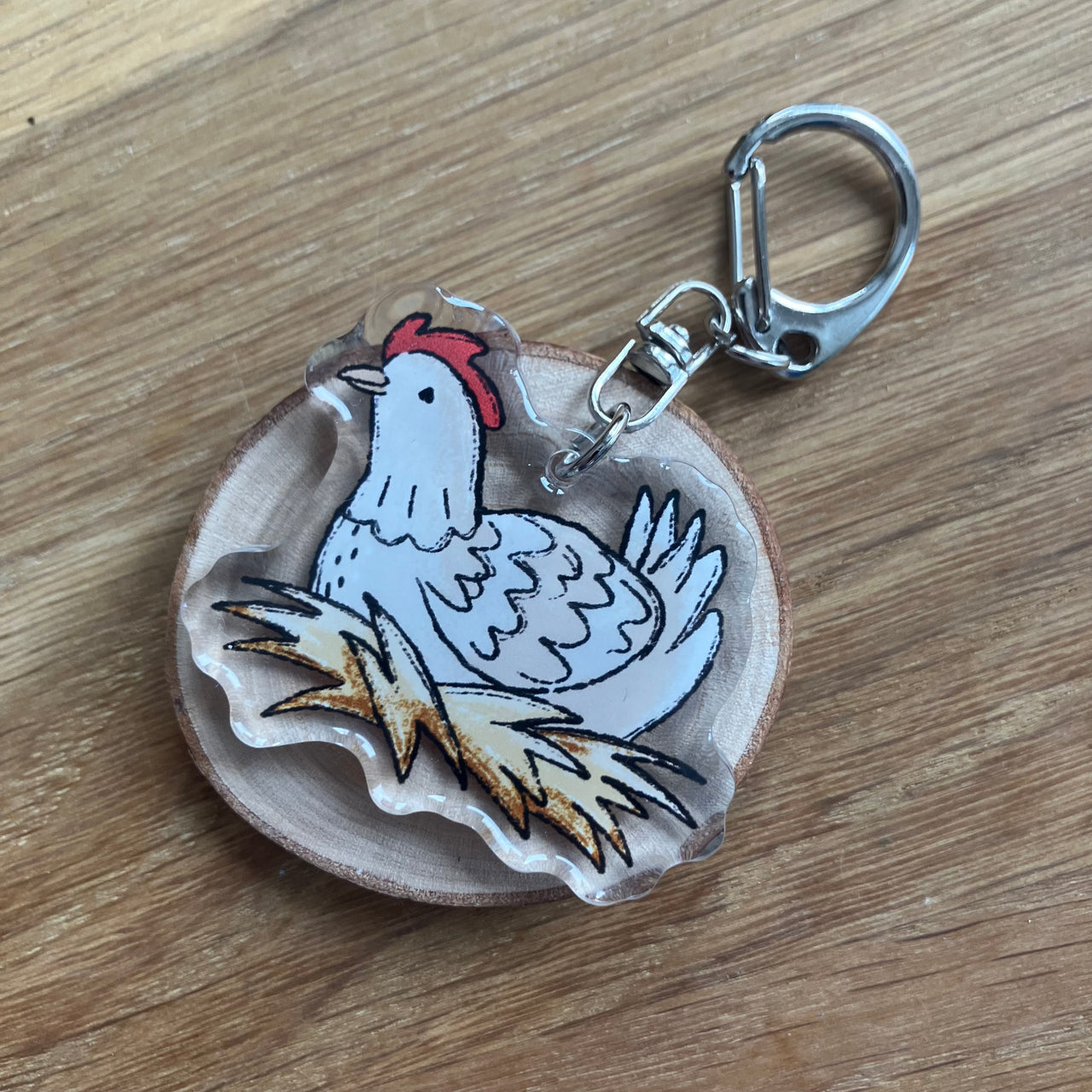 Schlüsselanhänger "Huhn"