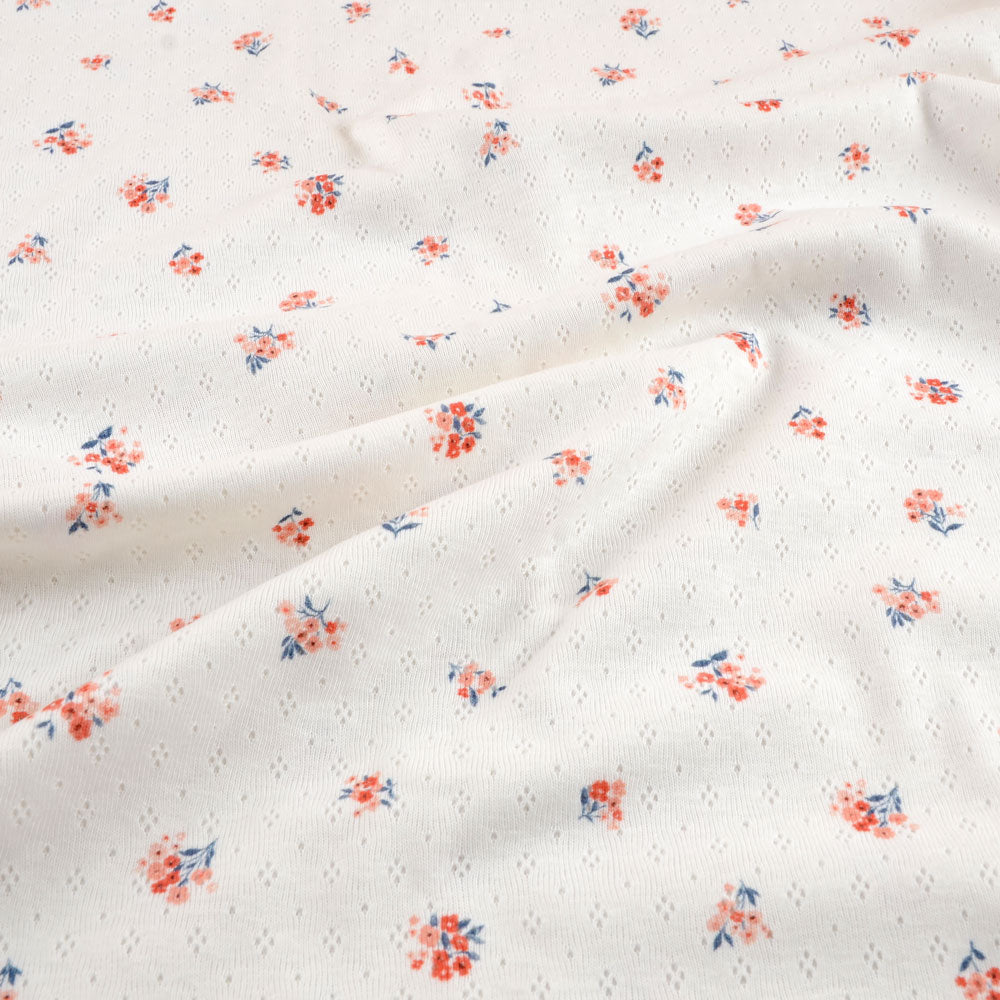 Bio Pointelle Jersey - Mini Bouquet