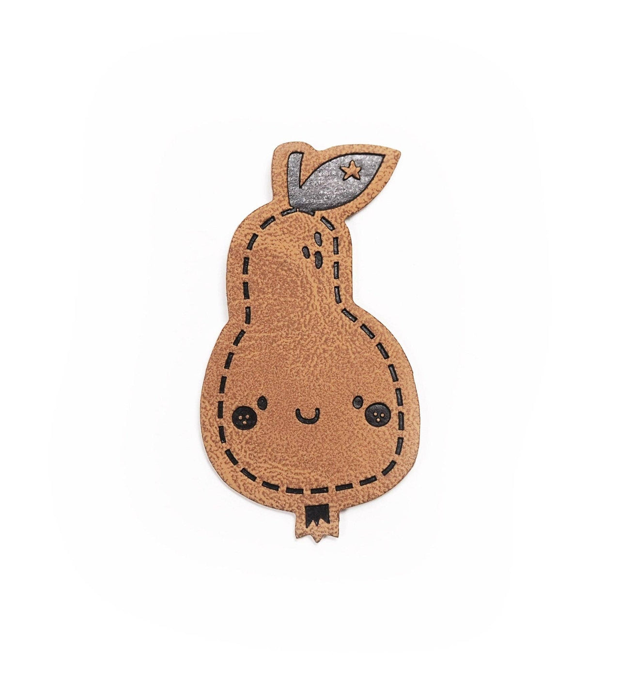 Kunstlederlabel - birne *iron-on*