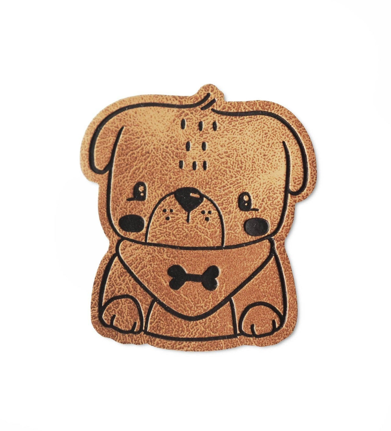 Kunstlederlabel - Hund *iron-on*