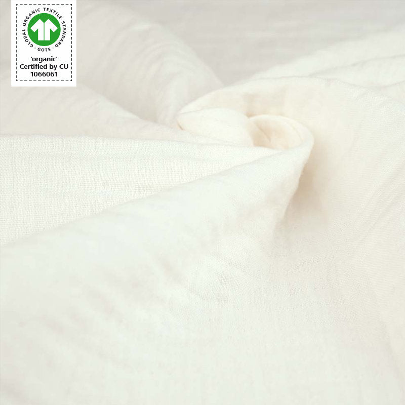 mousseline de coton biologique Fairtrade écru (GOTS)