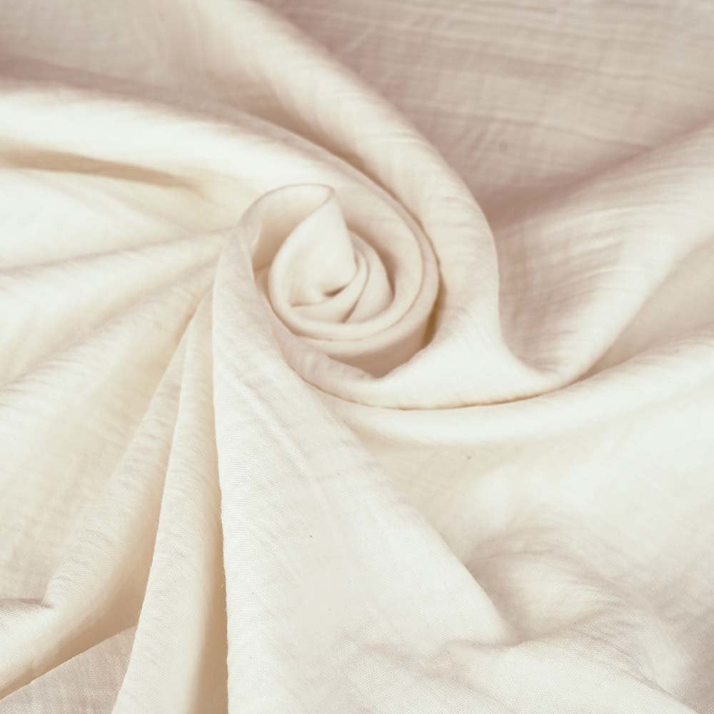 mousseline de coton biologique Fairtrade écru (GOTS)