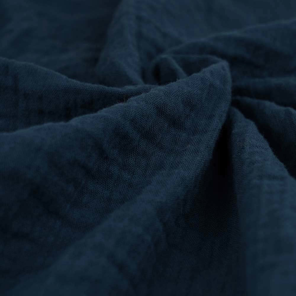 mousseline de coton biologique Fairtrade, eau de nuit (GOTS)