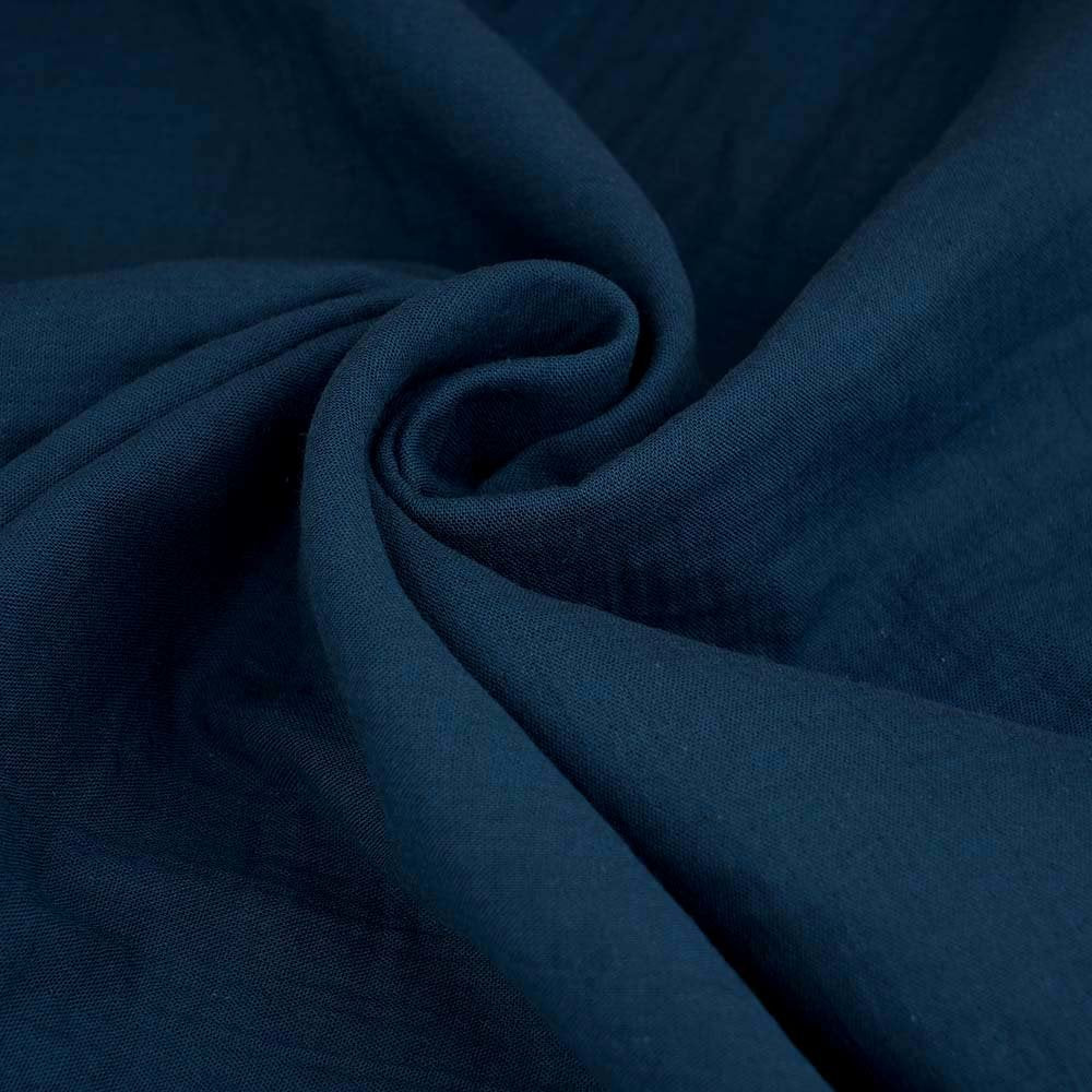 mousseline de coton biologique Fairtrade, eau de nuit (GOTS)