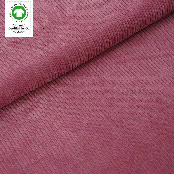 Fairtrade Bio Cordnicky vintage rose (GOTS)