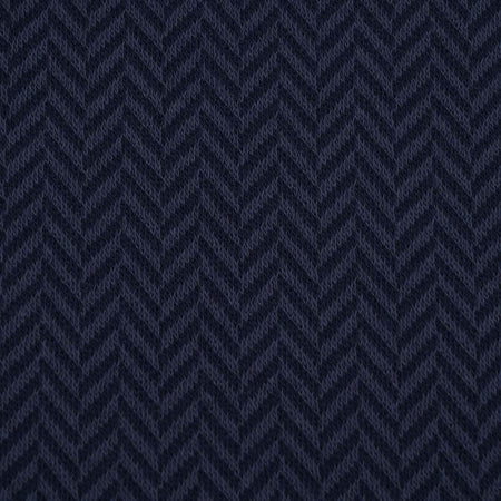 Fairtrade Bio Jacquard Fischgrät dark blue (GOTS)