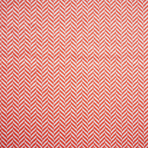 Fairtrade Bio Jacquard Fischgrät koralle (GOTS)